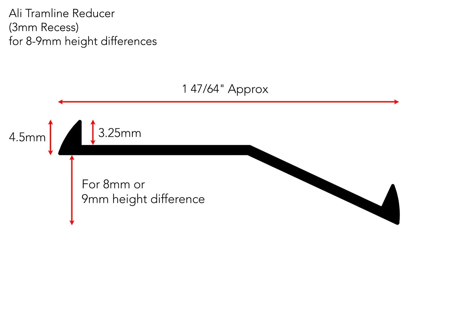 Ali Tramline Reducers (for Dryback) —